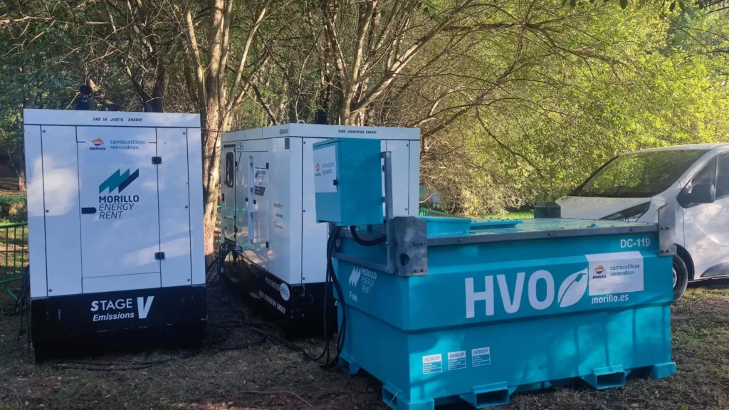 Grupos electrogenos con combustible HVO